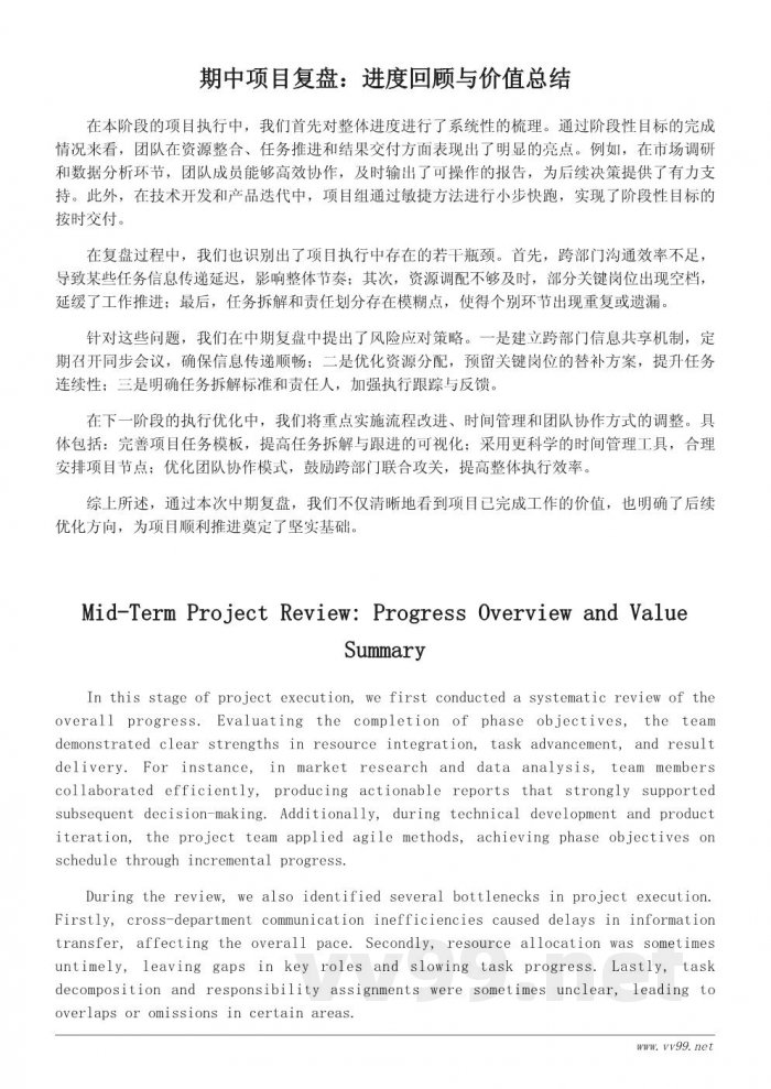 期中反思总结：职场项目执行的中期复盘与优化路径（工作总结）