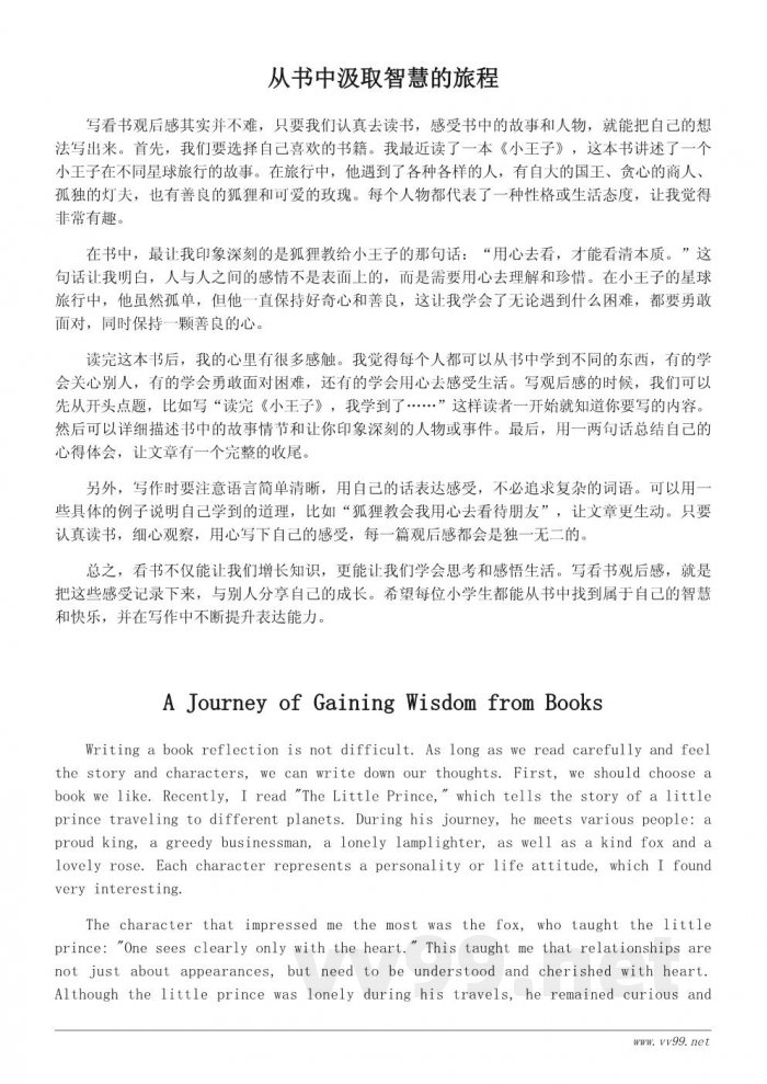 小学生看书观后感写作指南（500字以内）