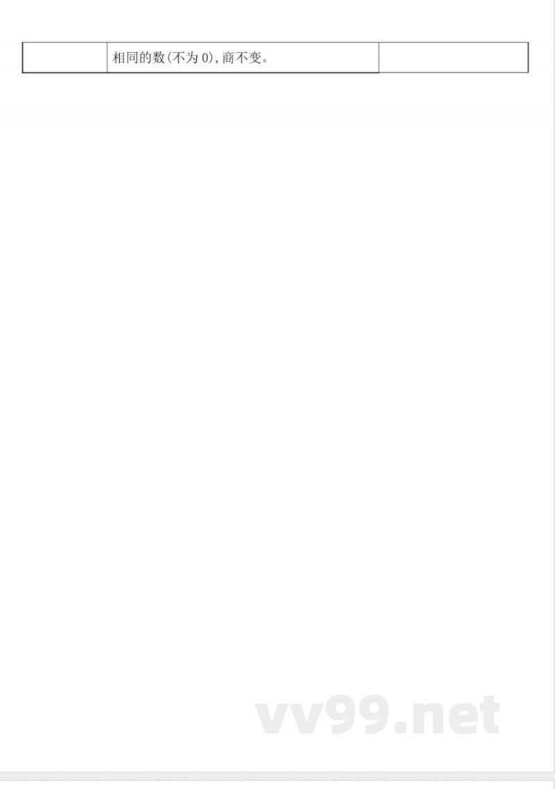 四年级上册数学人教版知识点汇总（第6单元）