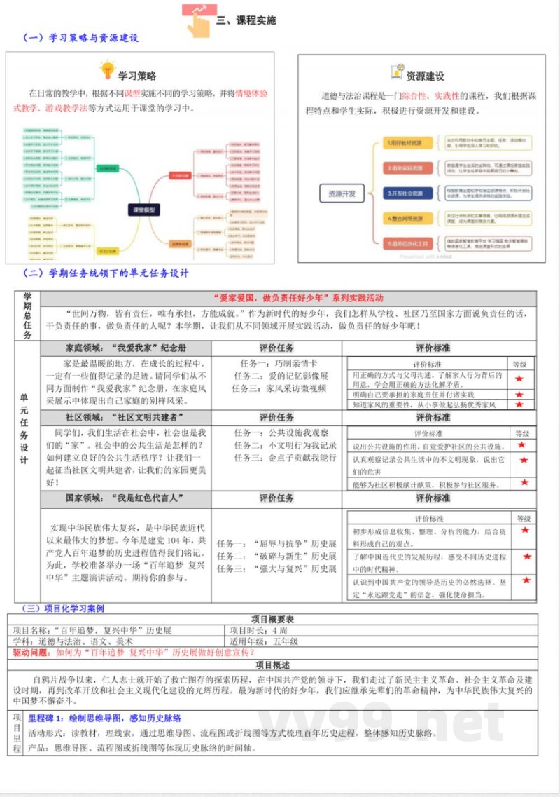 统编版道德与法治五年级下册课程纲要教材解析