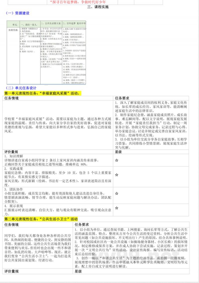 统编版道德与法治五年级下册课程纲要教材解析2
