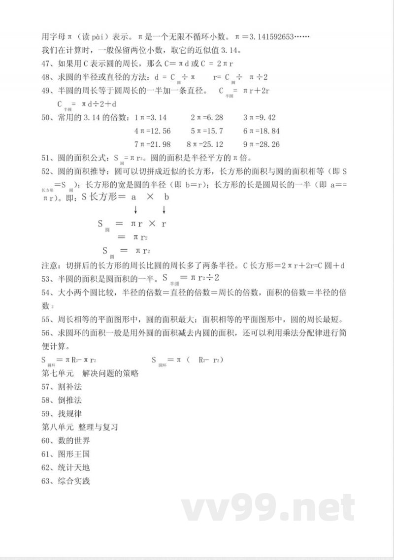 苏教版五年级(下册)数学知识点总结 苏教版五年级(下册)数学知识点总结