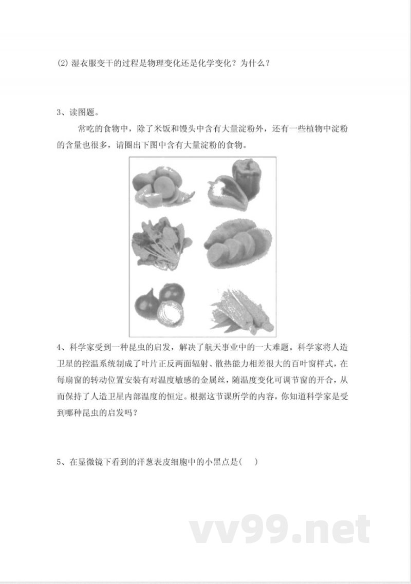 教科版六年级科学下册期中测试卷及答案 教科版六年级科学下册期中测试卷及答案