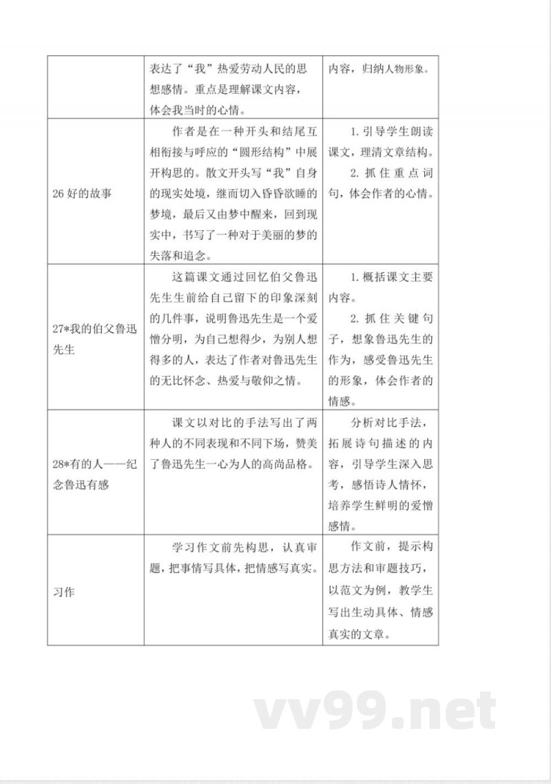 第八单元大单元教学设计六年级语文上册（统编版）
