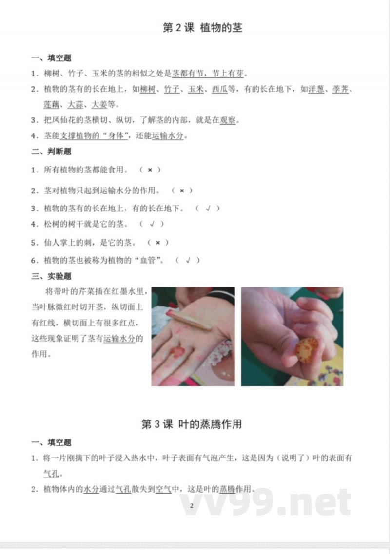 青岛版小学科学三年级上册知识点汇总(五四制) 青岛版小学科学三年级上册知识点汇总(五四制)