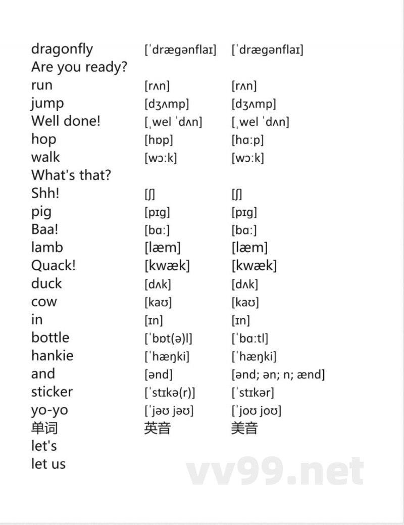 译林版一年级下册英语同步单词表 译林版一年级下册英语同步单词表