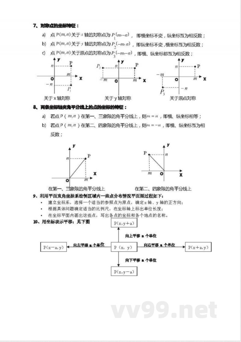 冀教版初中数学8年级下册知识点