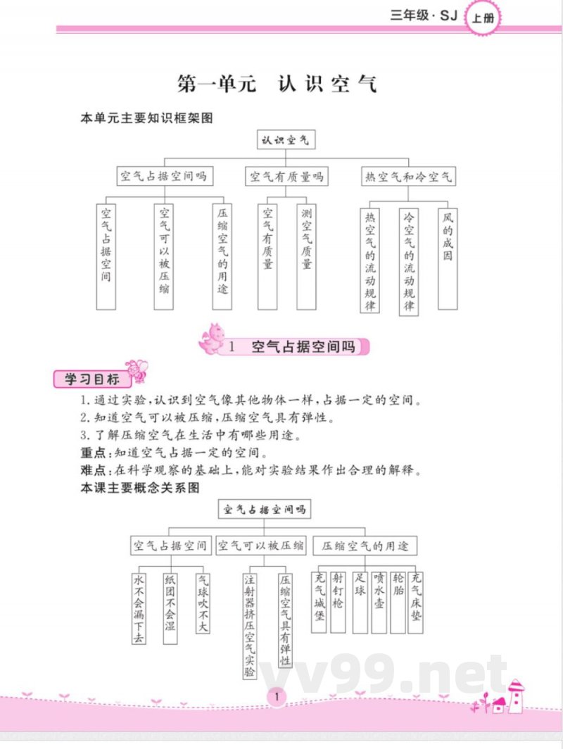 名校练 考三年级上册科学苏教版