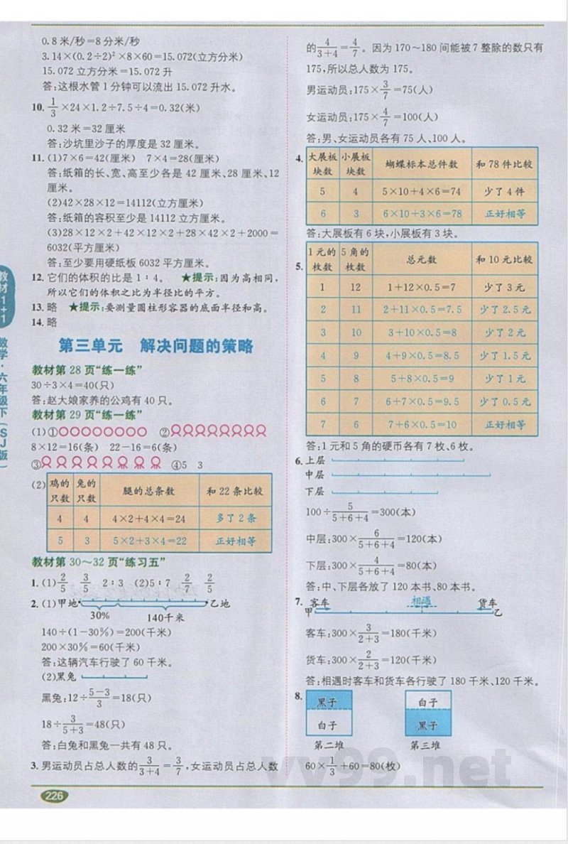 2026六年级下册数学苏教版 2026六年级下册数学苏教版
