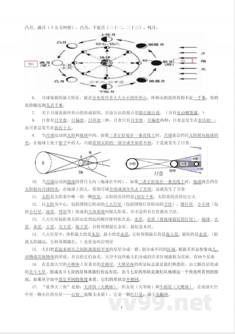 六年级下册科学知识点(浙教版新) 六年级下册科学知识点(浙教版新)