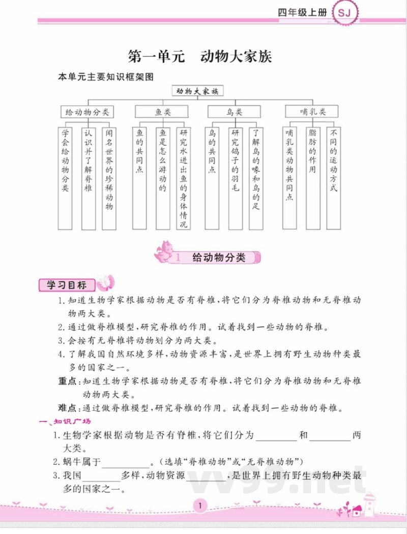 名校练 考四年级上册科学苏教版