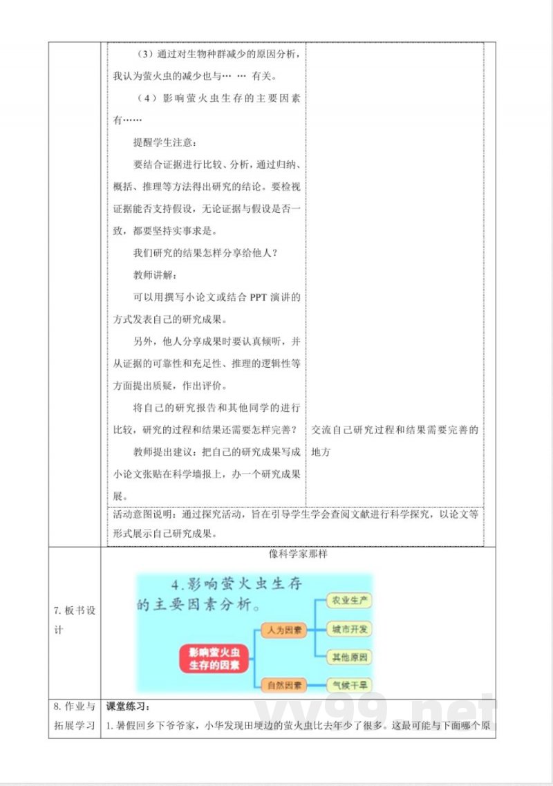 【专项学习】苏教版科学五年级下册《像科学家那样》课时教案苏教版科学五年级下册