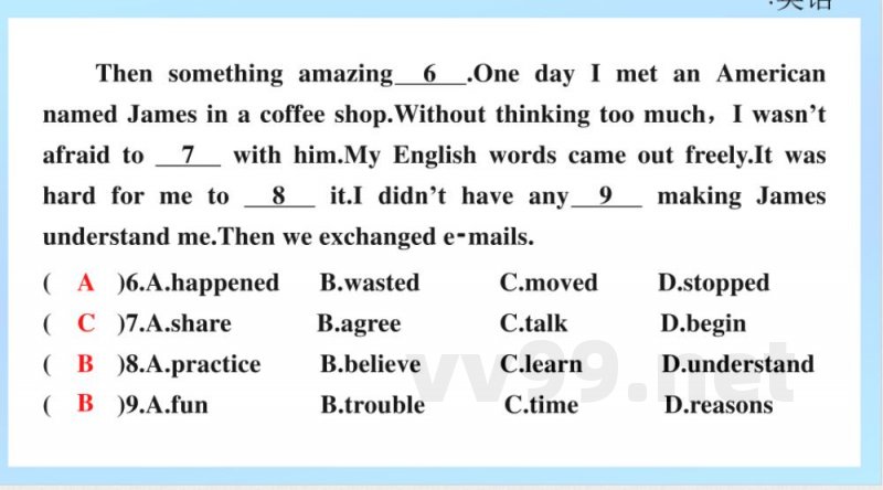 2024-2025学年英语外研版八年级上册.期末专项复习课件 4.完形填空专练