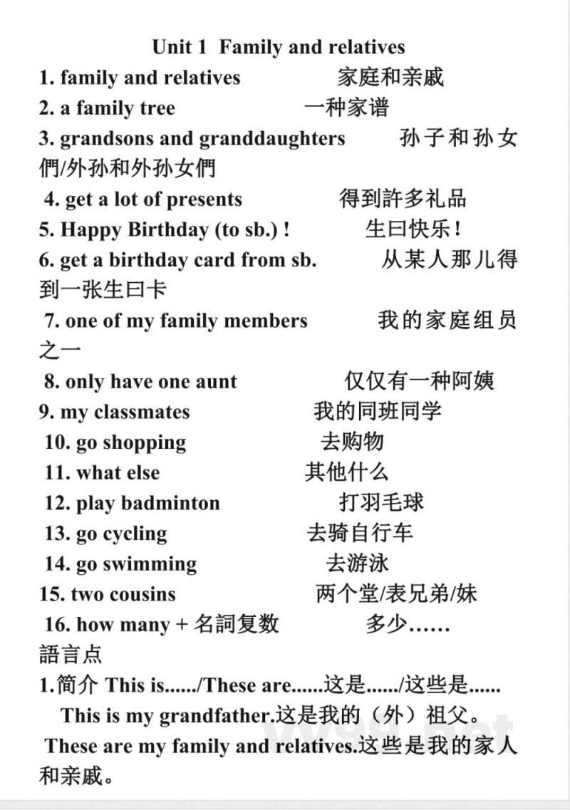 2025年沪教版六年级英语上册整套复习资料