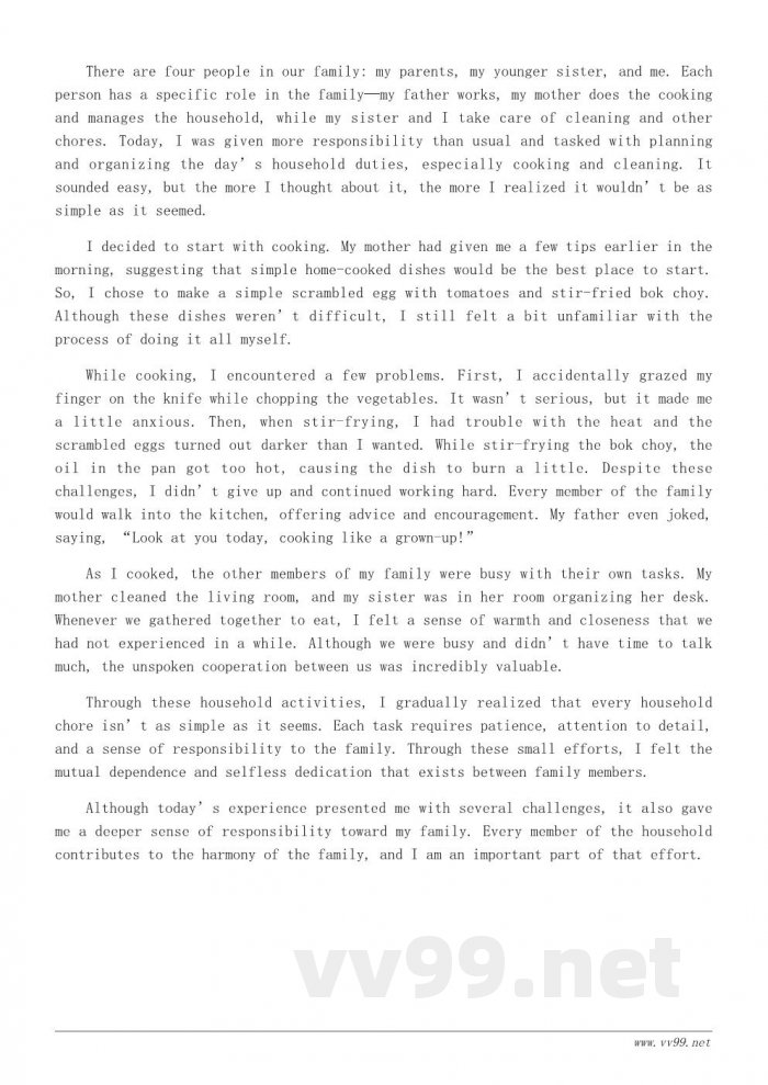 当家做主：我的一天与家庭的互动