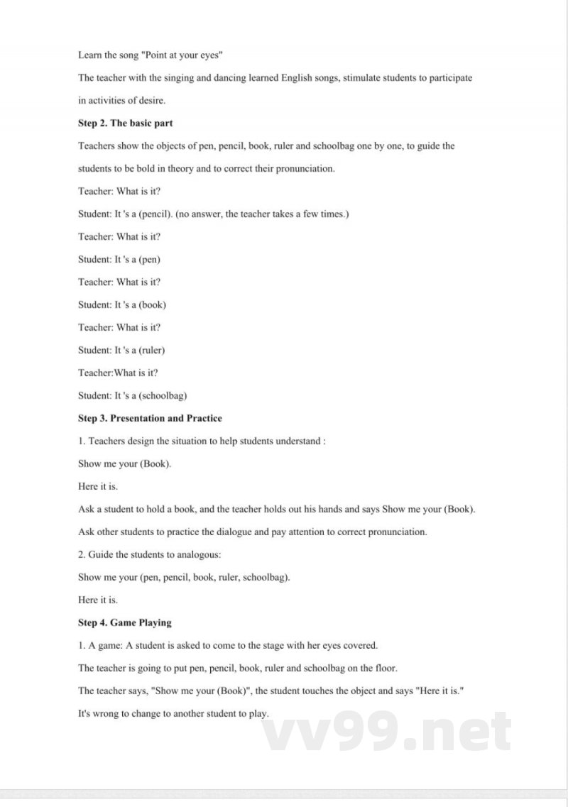 2024-2025学年人教新起点版英语一年级上册全册(教案)教学设计 2024-2025学年人教新起点版英语一年级上册全册(教案)教学设计