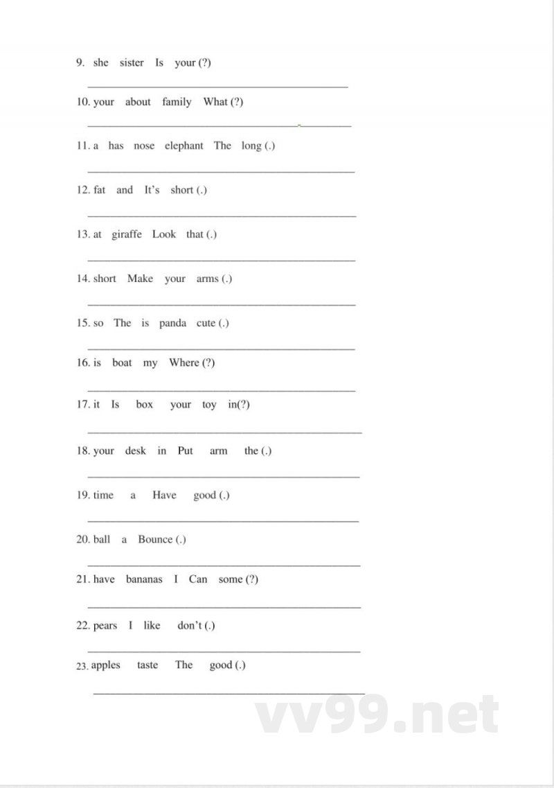 三年级下册英语期末专项复习-人教PEP版 (19)