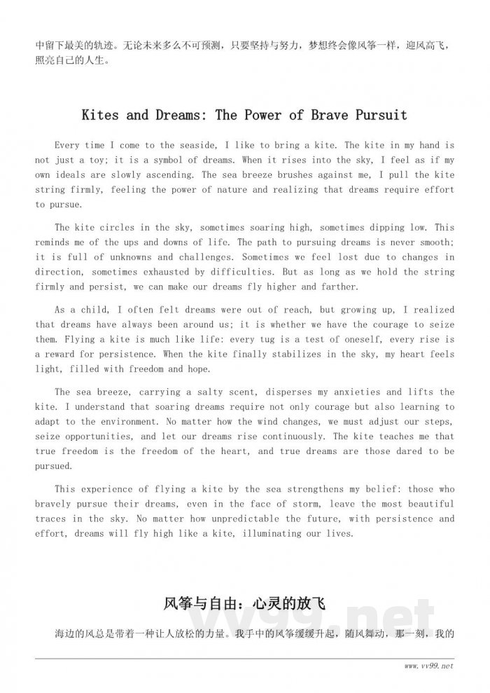 海边放风筝的感悟：自由与梦想的翱翔