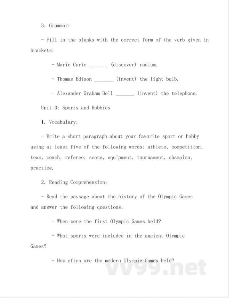 六年级英语下册大单元作业设计 六年级英语下册大单元作业设计