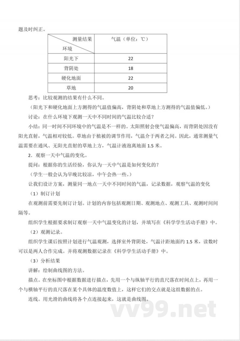 4.15 气温的变化(教学设计)-三年级科学下册(冀人版) 4.15 气温的变化(教学设计)-三年级科学下册(冀人版)
