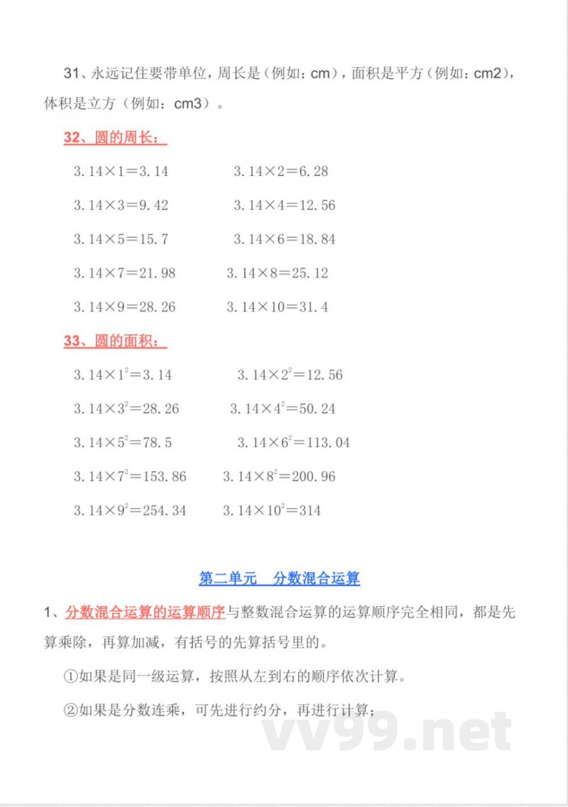 北师大版丨六年级数学上册知识点预习总览