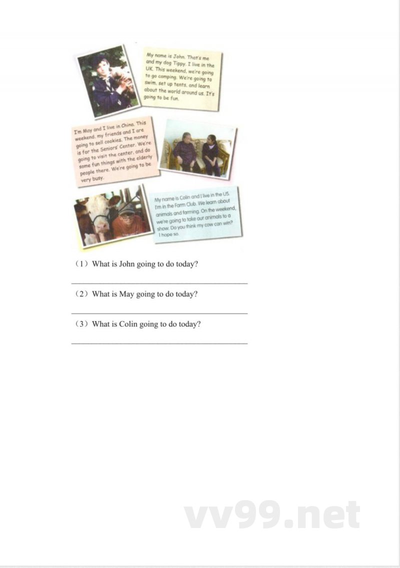 五年级下册英语 Unit 1 Making Plans 广东开心英语（粤人版）（无答案）