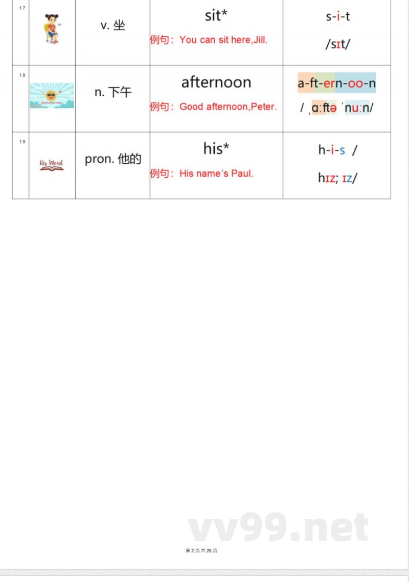 四年级上册英语 (沪教牛津深圳版）
