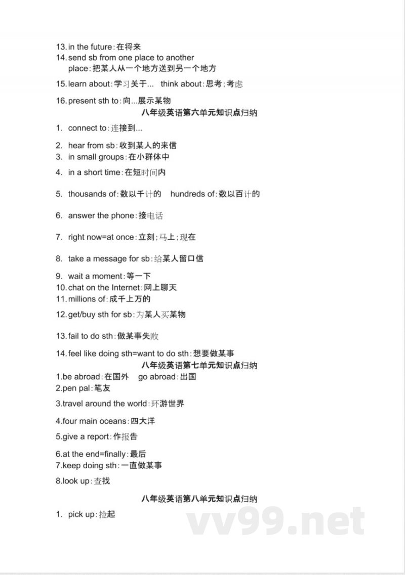 八年级下册英语知识点总结【人教版】 八年级下册英语知识点总结【人教版】