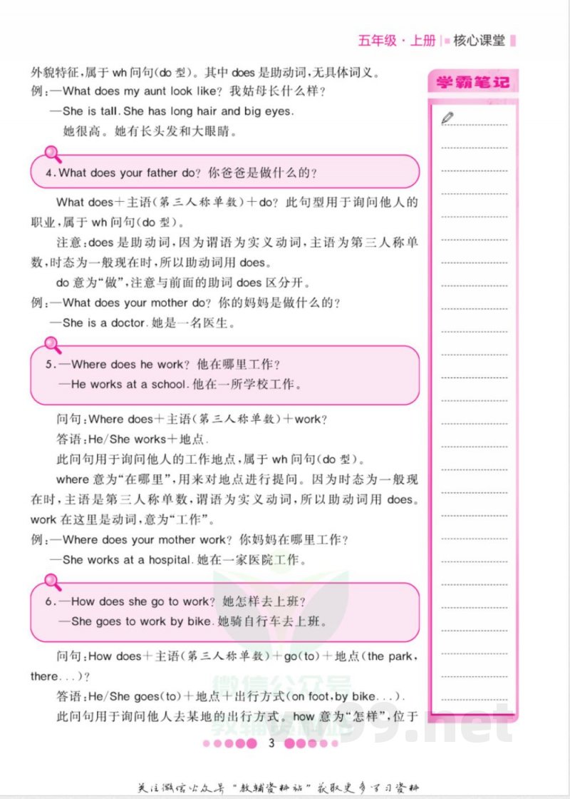 五年级上册英语冀教版知识清单 五年级上册英语冀教版知识清单