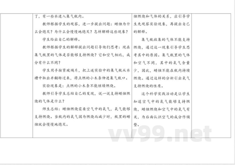 2.蜡烛的燃烧 教案 人教鄂教版科学六年级上册 2.蜡烛的燃烧 教案 人教鄂教版科学六年级上册