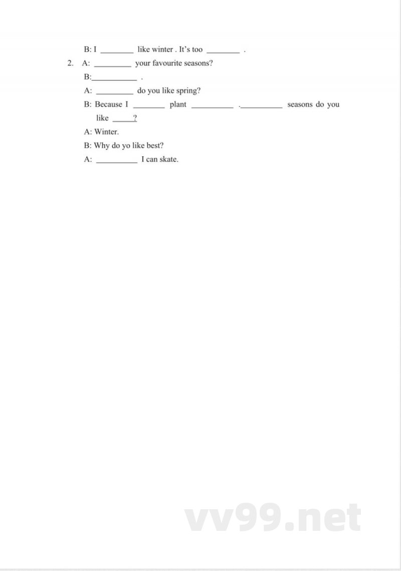 人教PEP版五年级下册英语Unit2知识点归纳及同步练习
