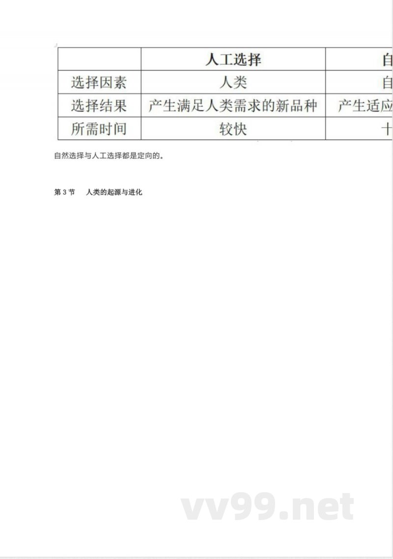 北师大版八年级生物下册知识点总结