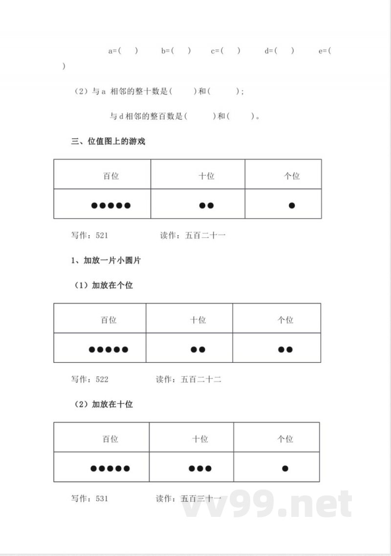 沪教版 二年级数学下册重点知识点总结