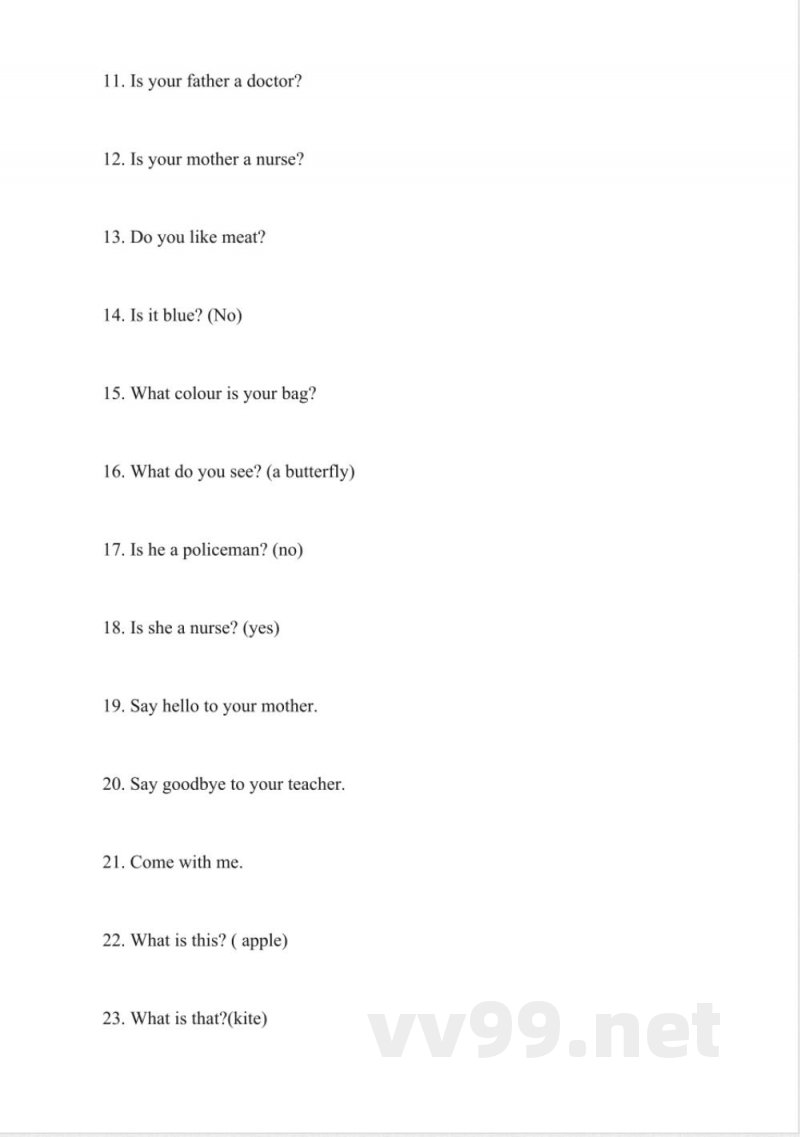 小学一年级下册英语同步练习卷