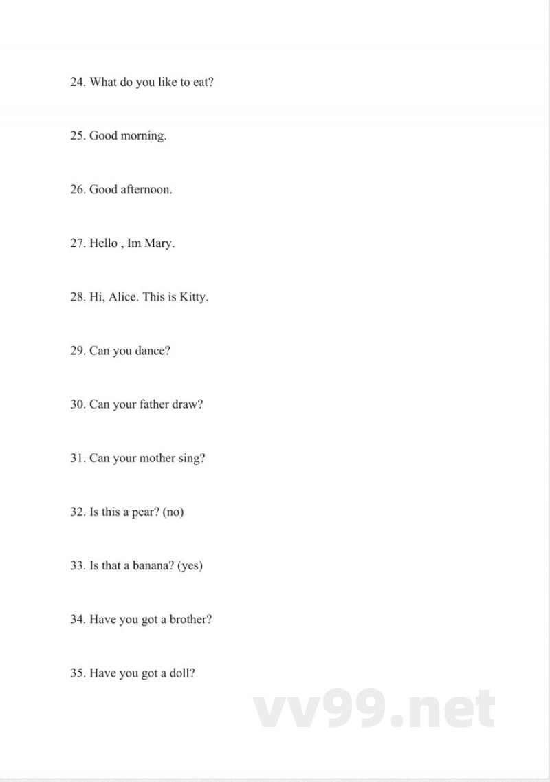 小学一年级下册英语同步练习卷