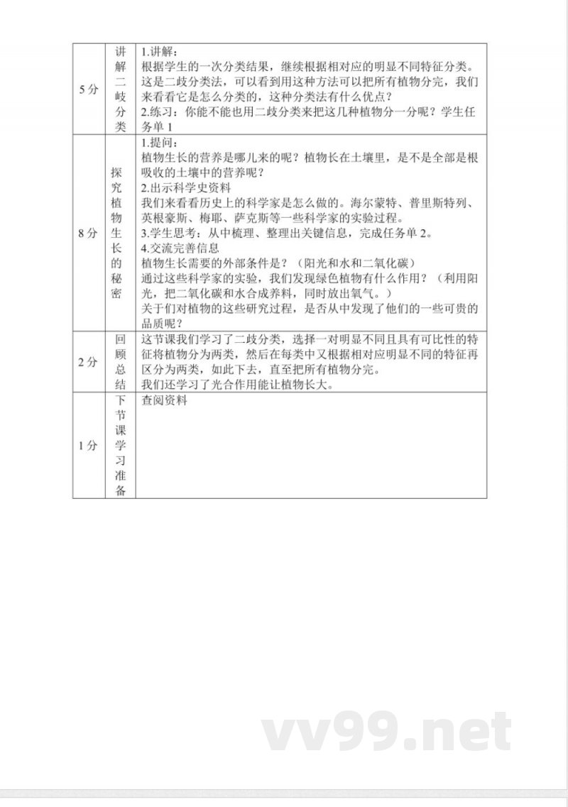 六年级上册科学全册教案湘科版 六年级上册科学全册教案湘科版