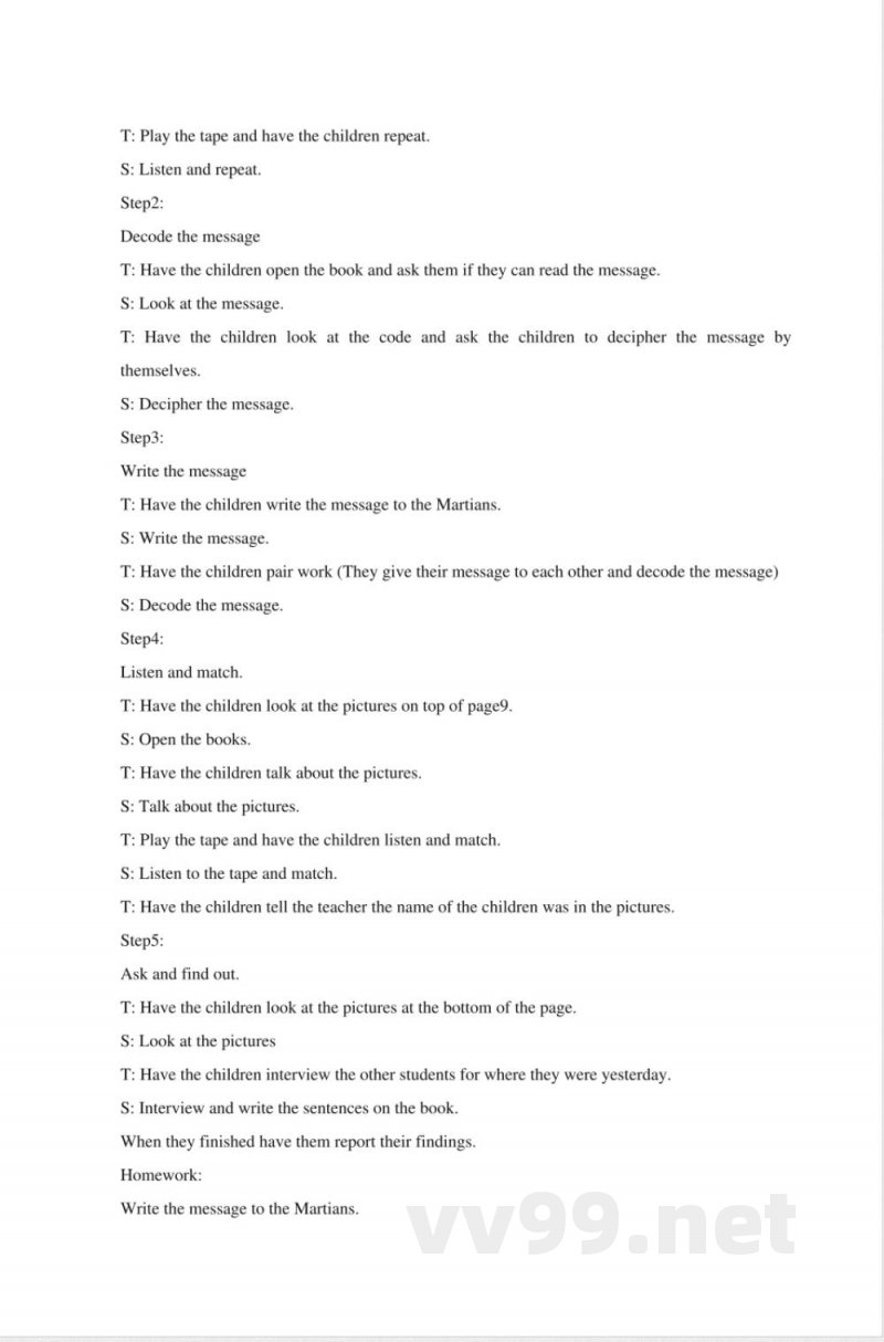 北师大版五年级英语上册教案 北师大版五年级英语上册教案