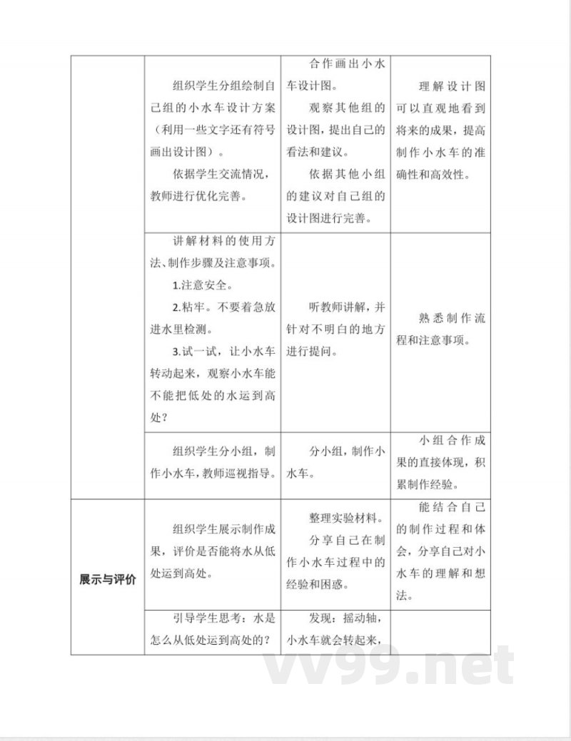 《水》单元教学设计 大象版科学一年级下册 《水》单元教学设计 大象版科学一年级下册