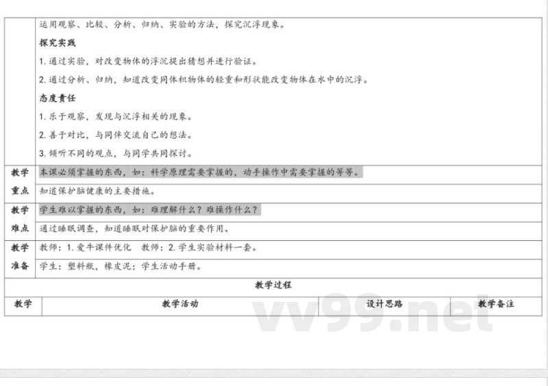 2.2改变沉浮 教学设计 湘科版科学五年级上册 2.2改变沉浮 教学设计 湘科版科学五年级上册