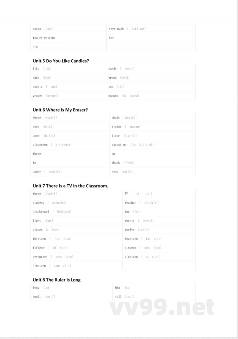 陕旅版英语三年级下册单词表 单词默写表表 陕旅版英语三年级下册单词表 单词默写表表