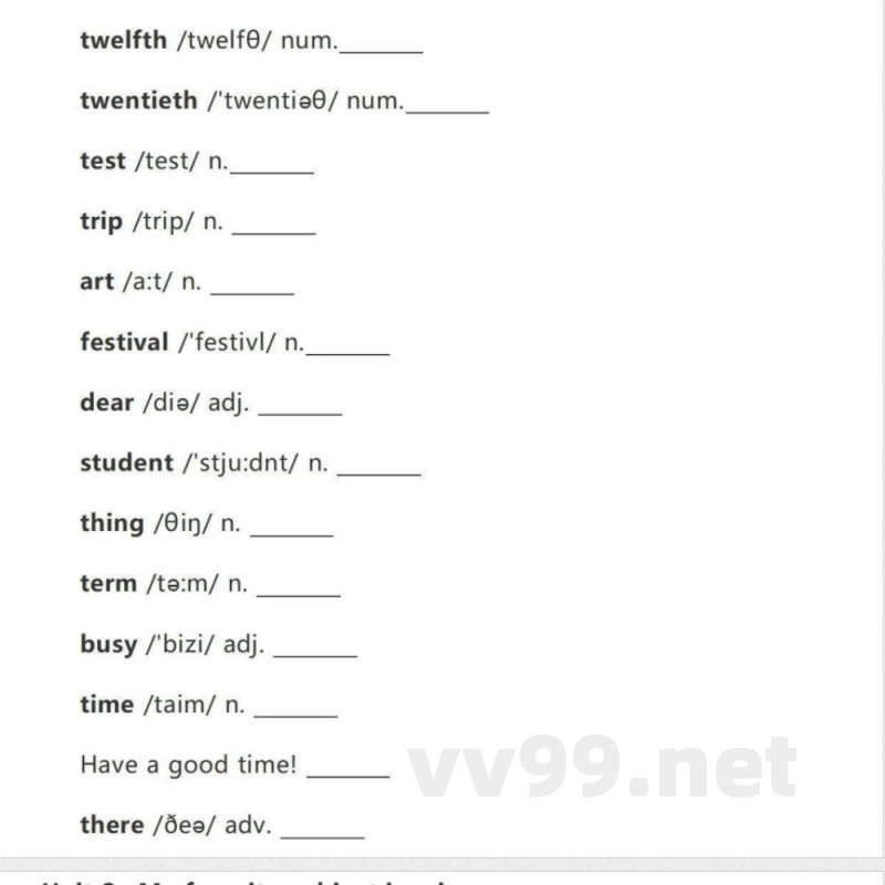 鲁科版英语六年级下册单词默写表