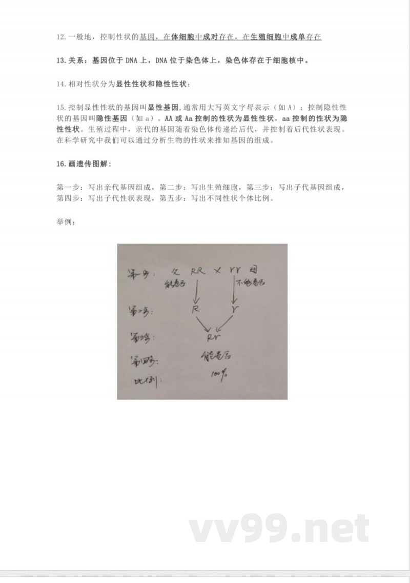苏科版八年级生物下册知识点