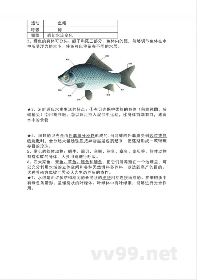 苏科版七年级生物下册知识点 苏科版七年级生物下册知识点