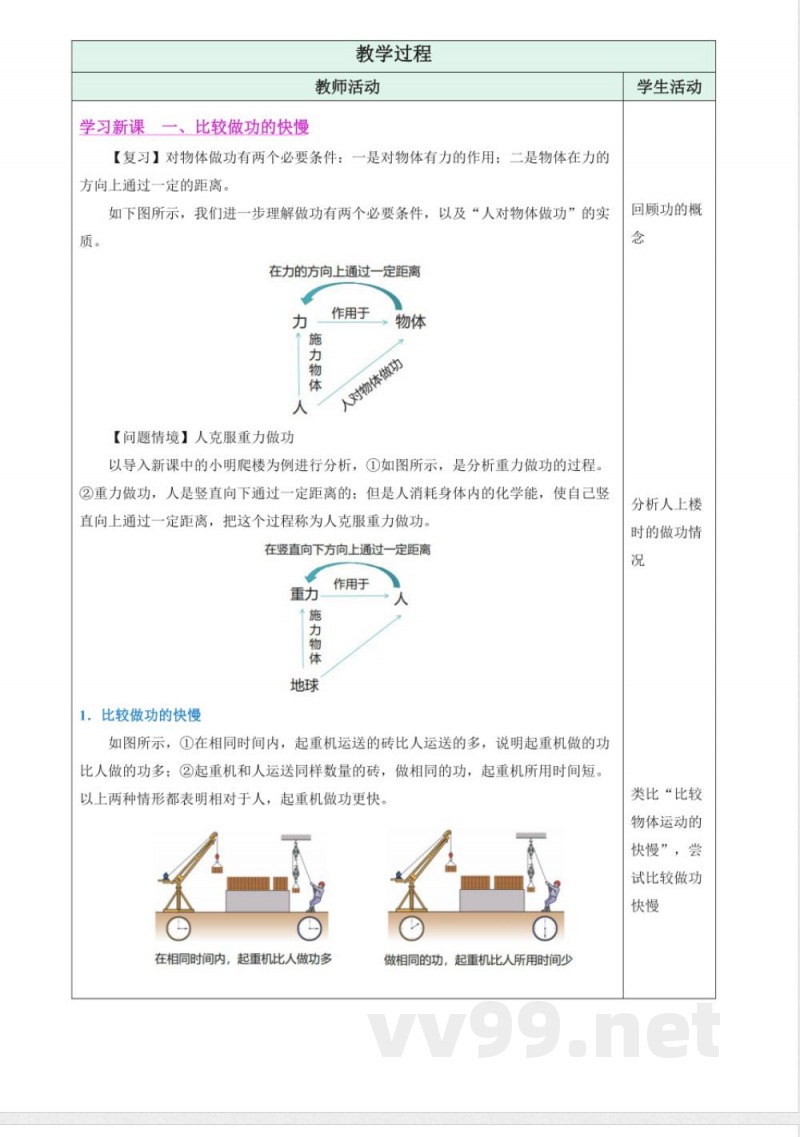 四 功率（教学设计）物理苏科版2025九年级上册