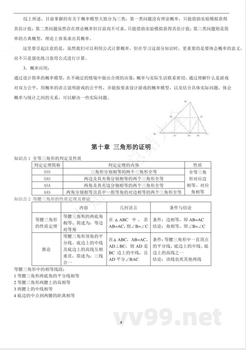鲁教版(五四制)七年级下册数学知识点 鲁教版(五四制)七年级下册数学知识点