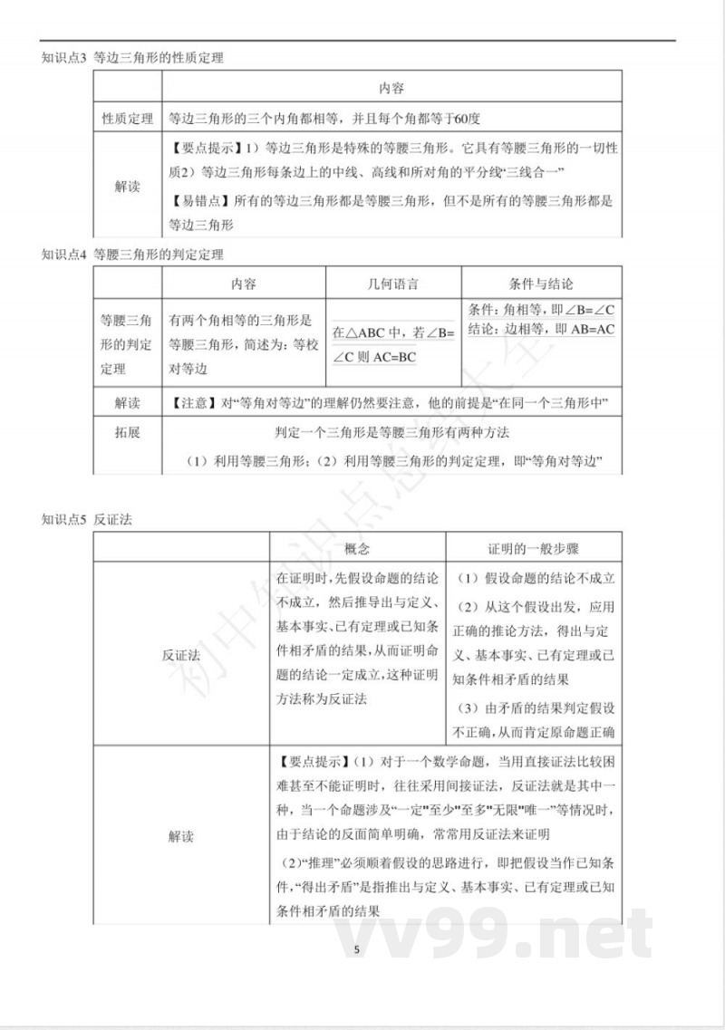 鲁教版(五四制)七年级下册数学知识点 鲁教版(五四制)七年级下册数学知识点