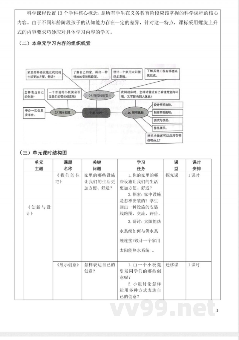 青岛版五年级科学下册第七单元创新与设计大单元教学设计