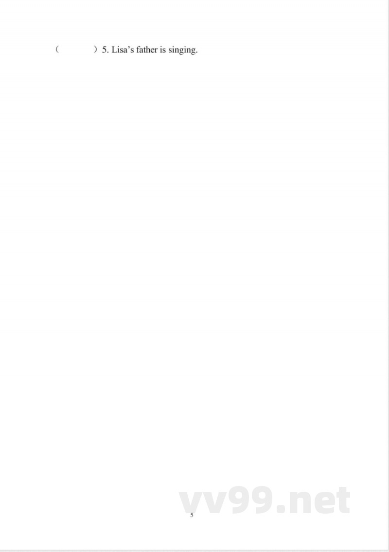 开心版四年级上册英语单元测试