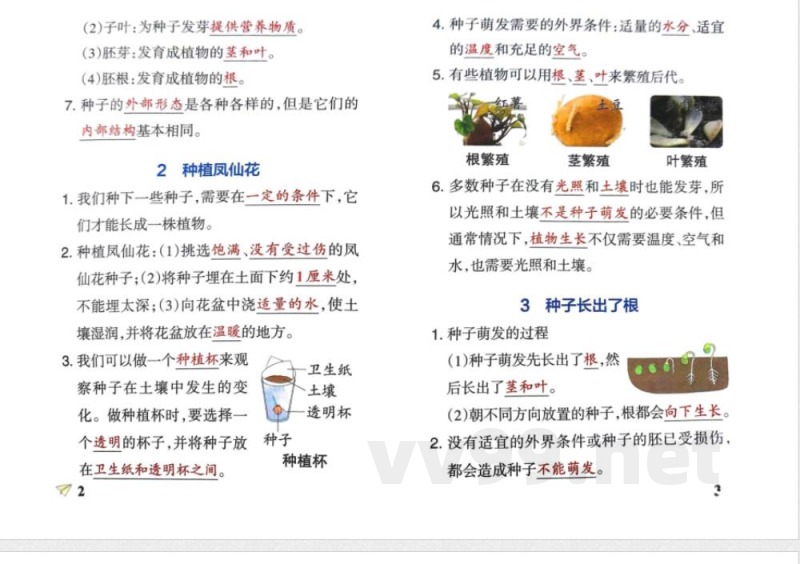 四年级科学下册知识点笔记