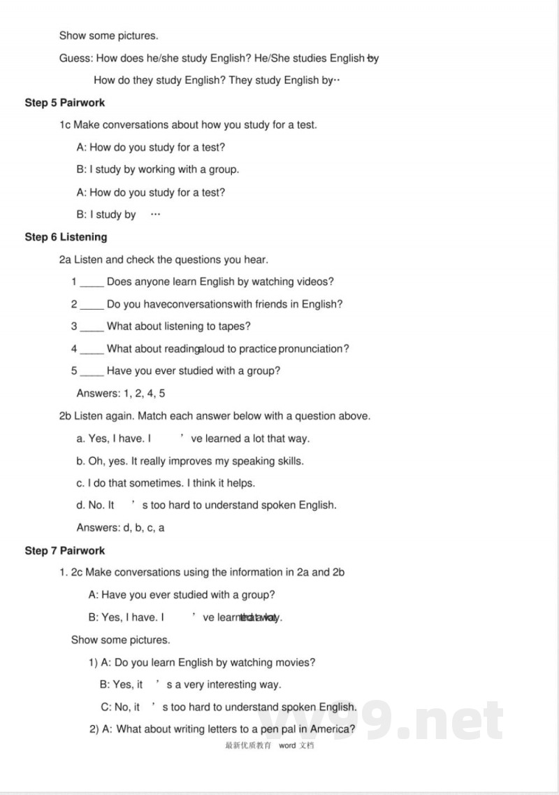 新人教版九年级英语全册精品教案